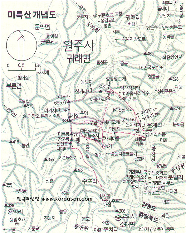 미륵산 이미지