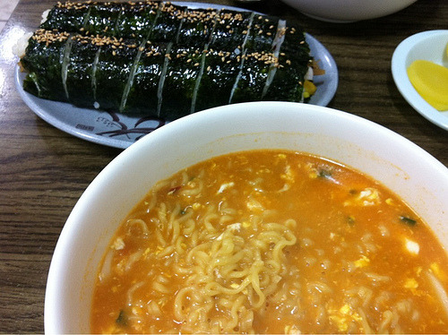김밥&라면 이미지