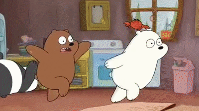 아이스베어 게한테 귀 물렸을때 반응.gif | 인스티즈