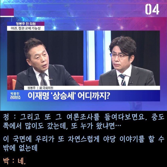  정봉주의 문재인 지지율 분석 | 인스티즈