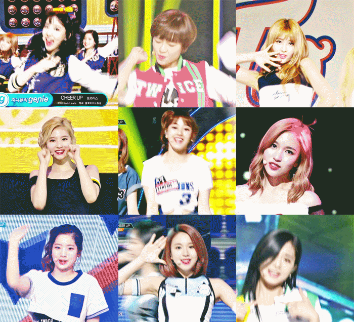 [트와이스] 트둥이들 9명 다있는 9분할 짤들.gif | 인스티즈