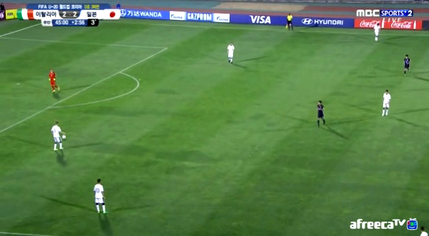 U-20 이탈리아vs일본 막판 볼 돌리기 gif | 인스티즈