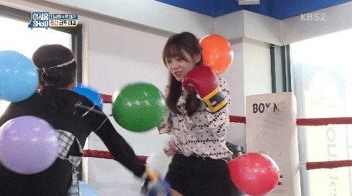 복싱하는 김세정.gif | 인스티즈