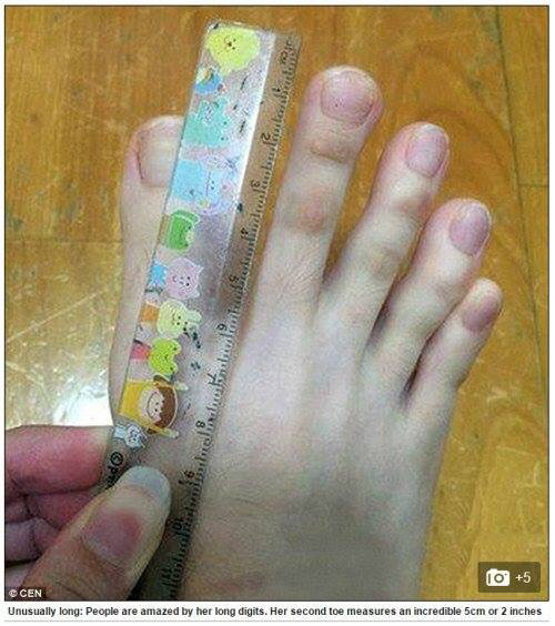 발가락 길이 세계 최강자.jpg | 인스티즈