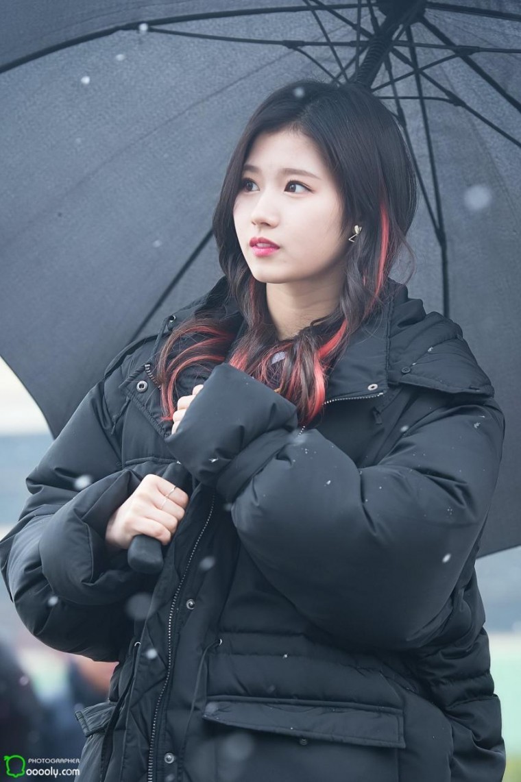 오늘자 눈오는 날 사나 사진.jpg | 인스티즈