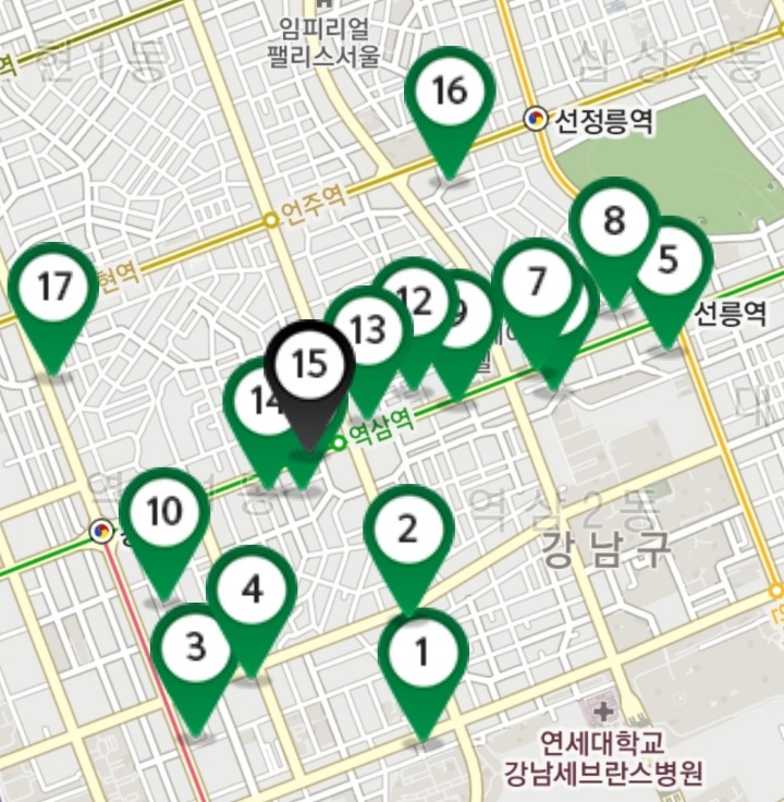 강남 스타벅스 밀집도 위엄 | 인스티즈