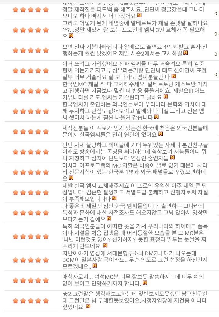 어서와~한국은 처음이지? 시청자 게시판 상황 | 인스티즈