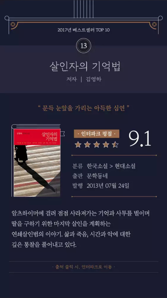 2017년 가장 많이 팔린 책 TOP 15 | 인스티즈