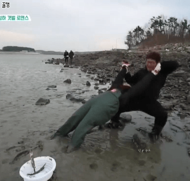 갯벌에 갇힌 청하.gif | 인스티즈