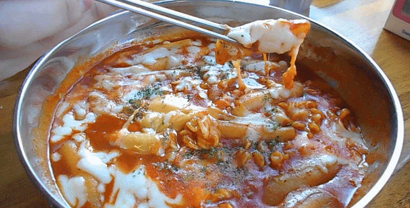 떡볶이더쿠! 빨봉분식 빨봉떡볶이 (+사이드) gifjpg | 인스티즈