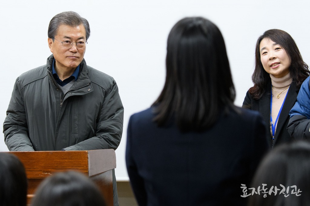 포항여고에서 문재인 대통령 인기 | 인스티즈
